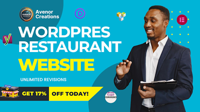 Gig Preview - Build or redesign wordpress restaurant, cafe, catering, food ordering website