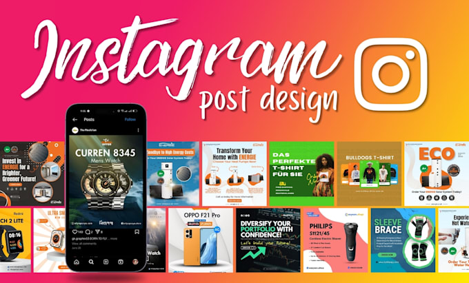 Gig Preview - Design instagram post for boost your brand in 24hours