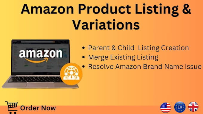 Gig Preview - Create variation product listing, amazon listing, SEO friendly