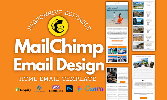 Gig Preview - Design responsive mailchimp email template for email campaigns