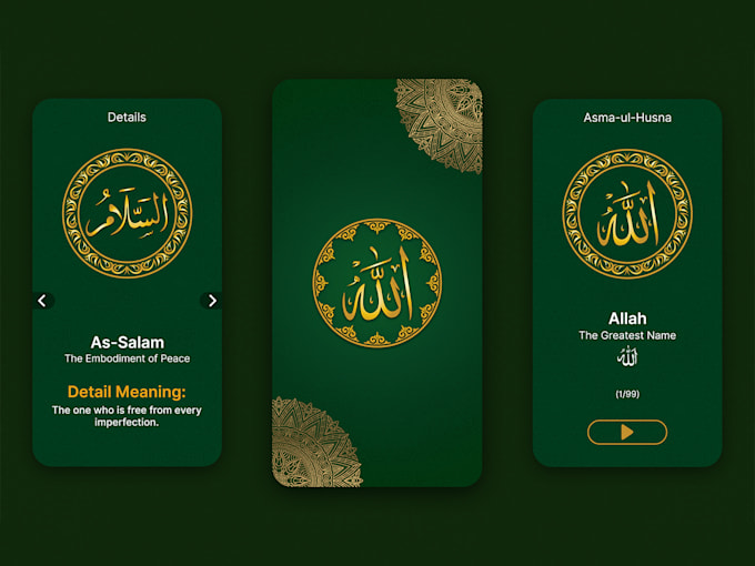 Gig Preview - Build islamic app, quran app, salat app, muslim dua app