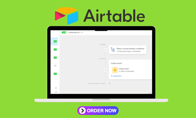 Gig Preview - Build airtable, automate your airtable database and workflow