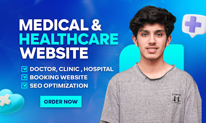 Gig Preview - Create medical, doctor, hospital, clinic, therapy and healthcare website