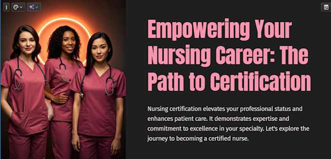 Gig Preview - Have expertise in all nursing certifications cnp, cnm, ccrn