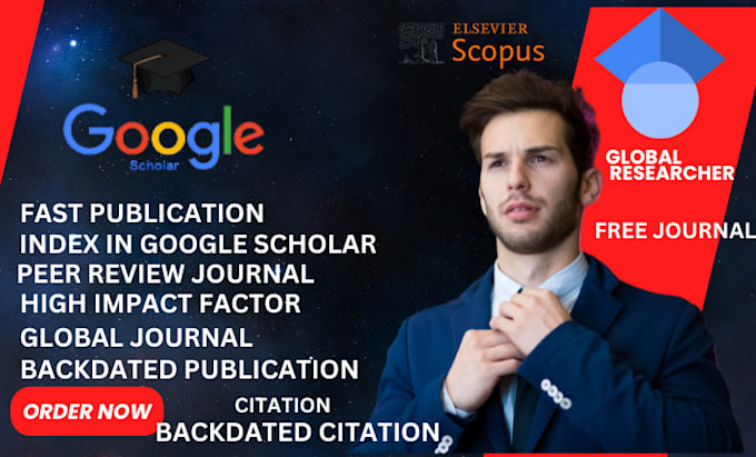 Gig Preview - Publish your research articles in a peer reviewed google scholar indexed journal