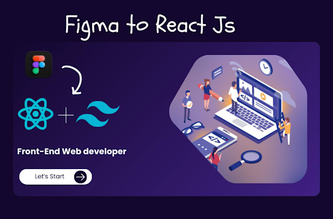 Bestseller - convert your figma design to react js with tailwind css