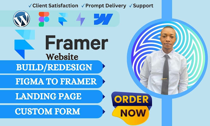 Gig Preview - Framer webflow website design figma to framer design dora website framer forms