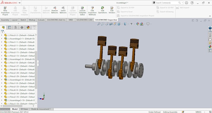 Gig Preview - 3d modeling and motion analysis in solidworks