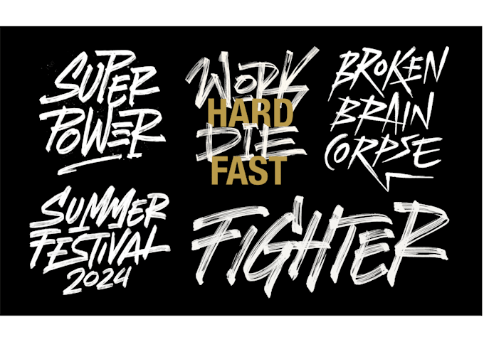 Gig Preview - Create you awesome freestyle lettering art