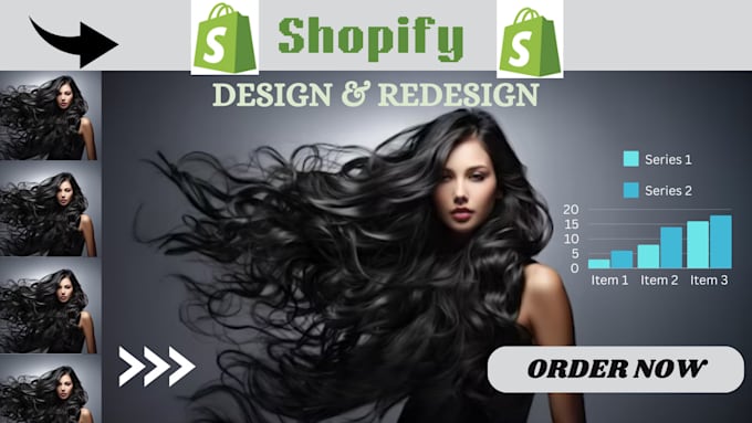 Gig Preview - Set up shopify  store design, redesign shopify website, shopify website design