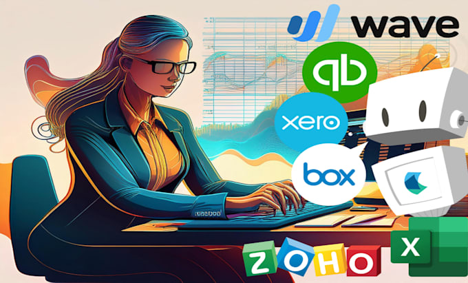 Gig Preview - Provide accounting and bookkeeping services quickbooks xero wave zoho excel