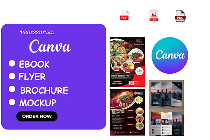 Gig Preview - Canva ebook flyer canva brochure mockup poster editable canva workbook