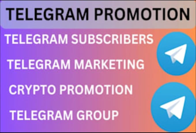 Gig Preview - Create crypto telegram promotion to gain real and active organic telegram sub