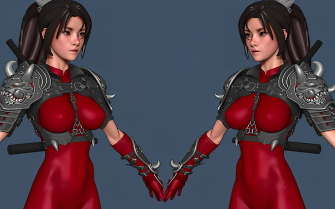 Gig Preview - Do 3d game character 3d modeling realistic character 3d stylized 3d game asset