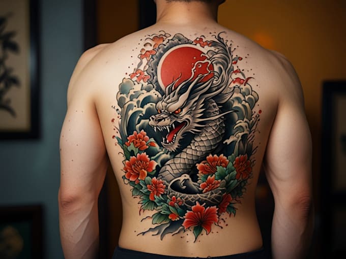 Gig Preview - Create a japanese tattoo design for you