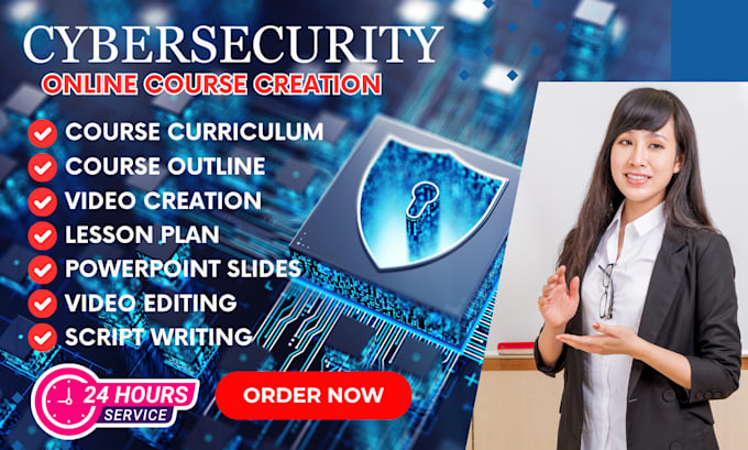 Gig Preview - Do cybersecurity online course content writing training manual course curriculum