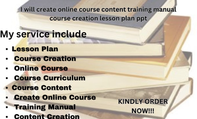 Gig Preview - Create engaging online course content curriculum  training manuals