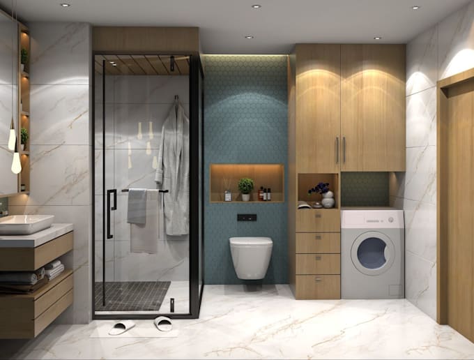 Gig Preview - Transform your space with stunning 3d interior renders for kitchens or bathrooms