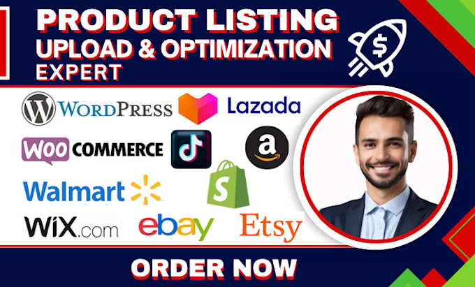 Gig Preview - Do product upload or add products to your shopify, shopee woocommerce, wix store