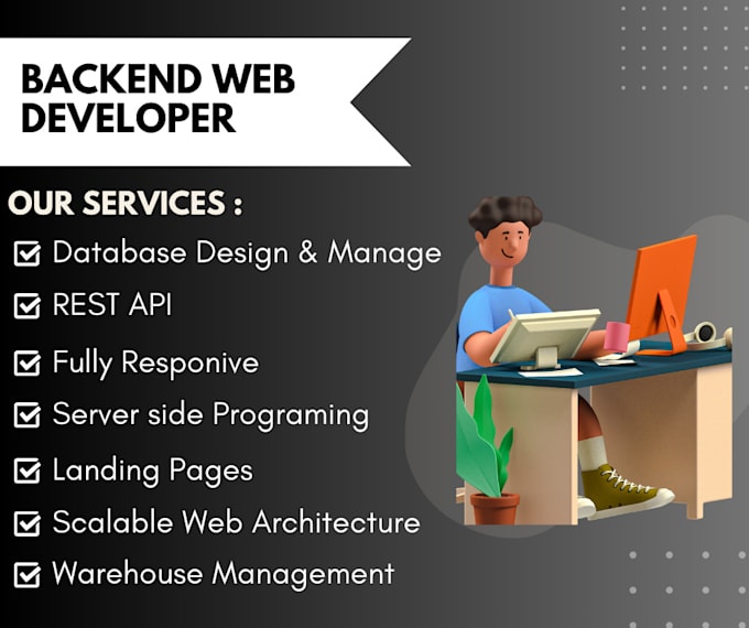 Gig Preview - Be your backend web developer php,laravel,nodejs,expressjs