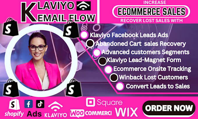 Gig Preview - Manage shopify sales, setup dropshipping marketing klaviyo flows, tiktok shop