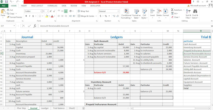 Gig Preview - Do your bookkeeping assignments