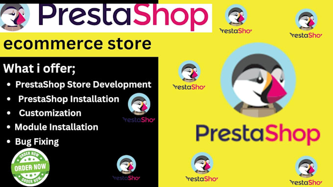 Gig Preview - Develop prestashop store, install prestashop, prestashop modules and fix error