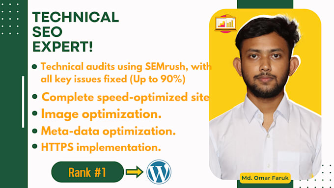 Gig Preview - Do onpage technical SEO optimization for your wordpress website