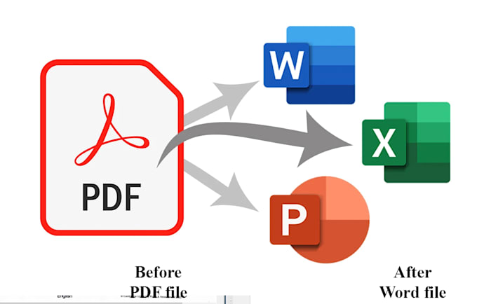 Gig Preview - Convert PDF, image to word, excel, or powerpoint