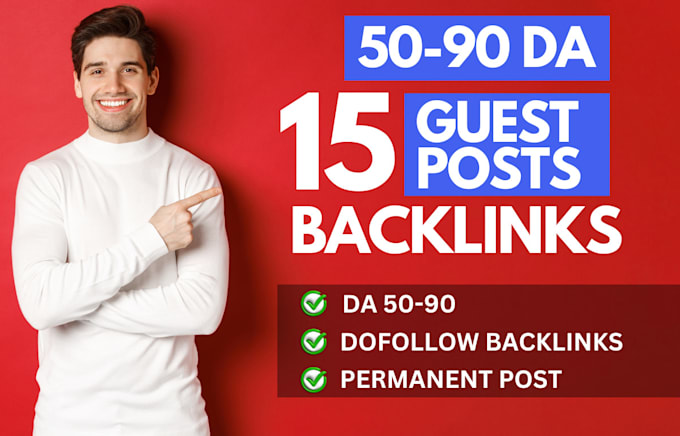 Gig Preview - Do niche relevant guest post backlinks for google ranking