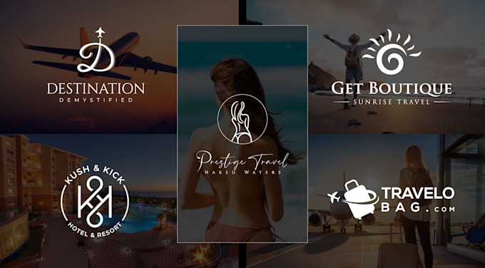 Gig Preview - Design modern travel, hotel, vacation and agency logo