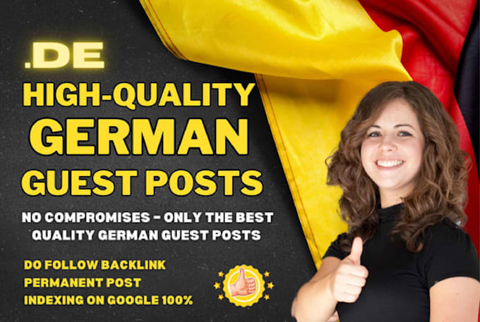 Gig Preview - Boost your SEO with niche relevant german guest posts