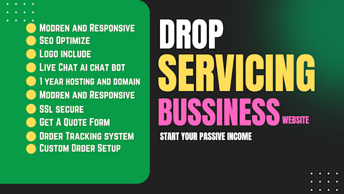 Gig Preview - Build highly profitable automated drop servicing site