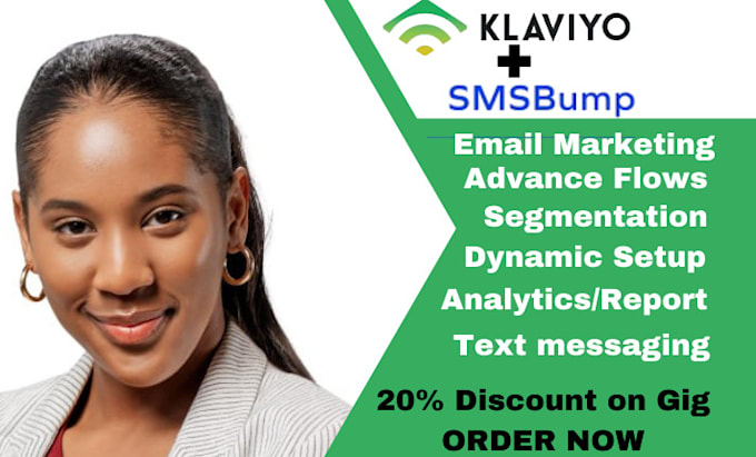 Gig Preview - Setup klaviyo sms bumps, email marketing flows klaviyo segmentation