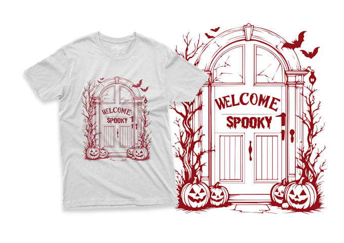 Gig Preview - Create halloween theme tshirt designs