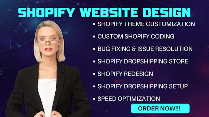 Gig Preview - Do shopify development shopify store design fix bugs shopify theme customization