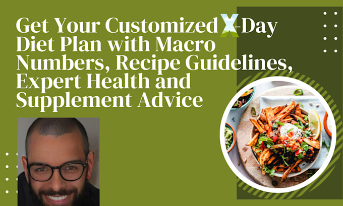 Gig Preview - Create a personalized diet plan suited to your goals