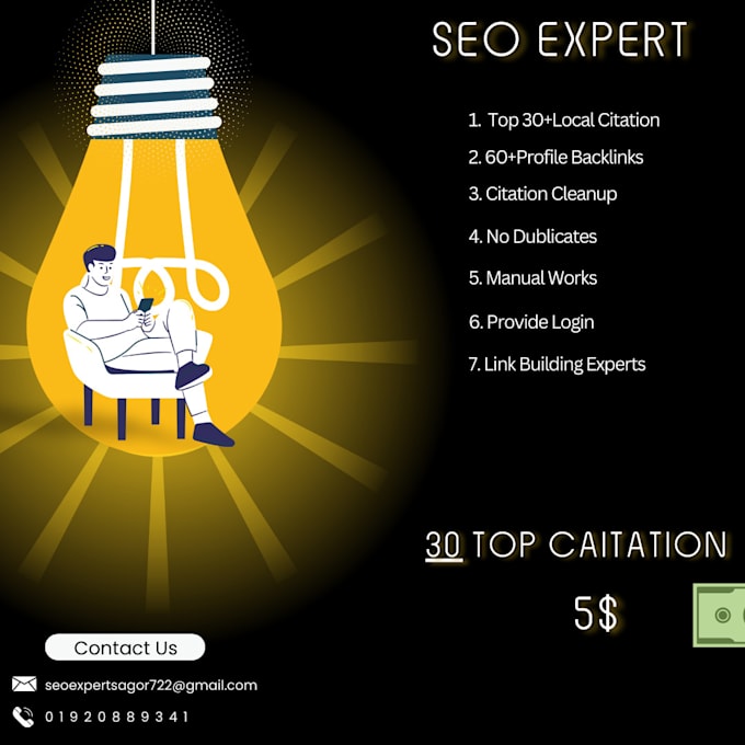 Gig Preview - Seo expert local citation