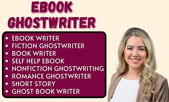 Gig Preview - Be self help ebook ghostwriter ghost book writer nonfiction writer short stories