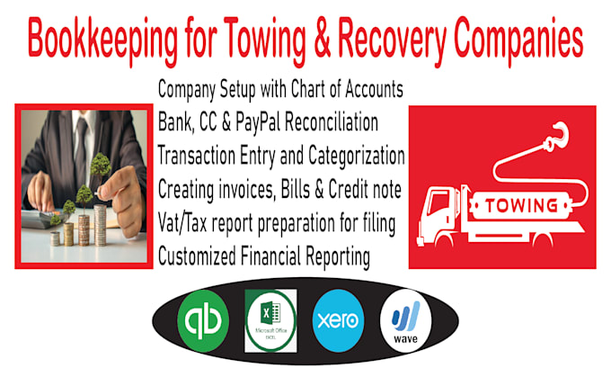 Gig Preview - Do bookkeeping for towing and recovery business