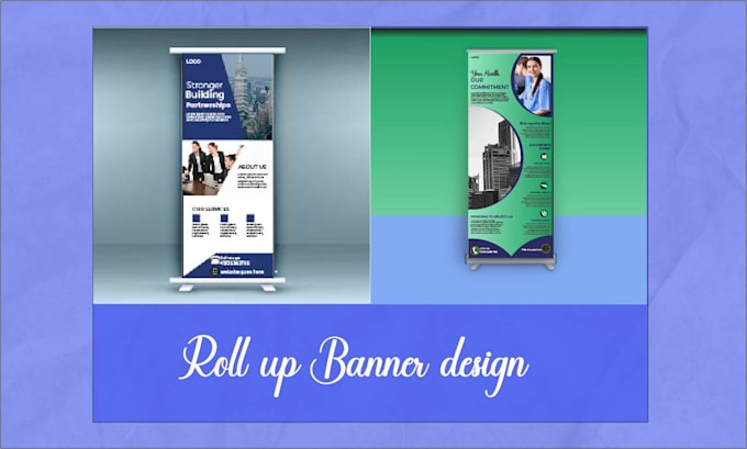 Gig Preview - Do design roll up banners feather flag and retractable banners