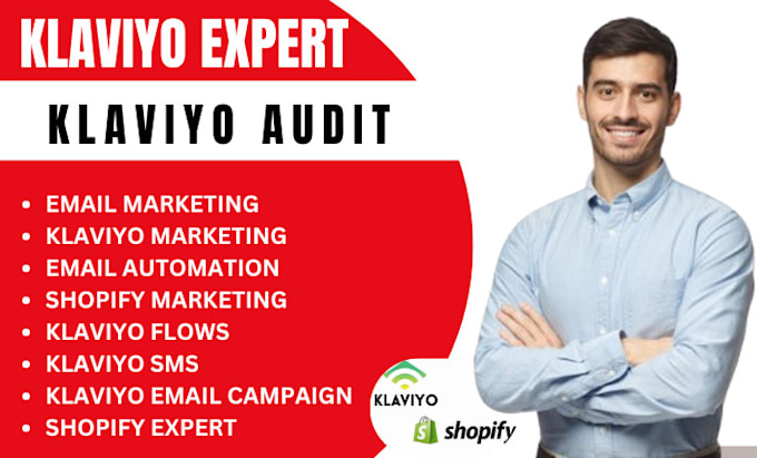 Gig Preview - Audit setup email marketing klaviyo flows klaviyo campaign audit klaviyo account