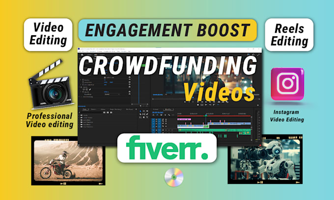 Gig Preview - Create crowdfunding and instagram video editing