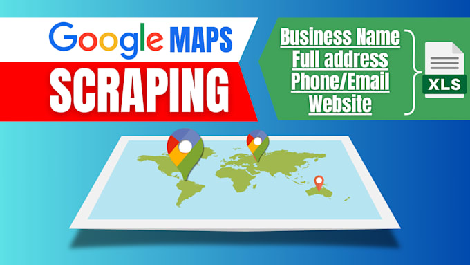 Gig Preview - Scrap google maps data for lead generation, b2b emails extraction