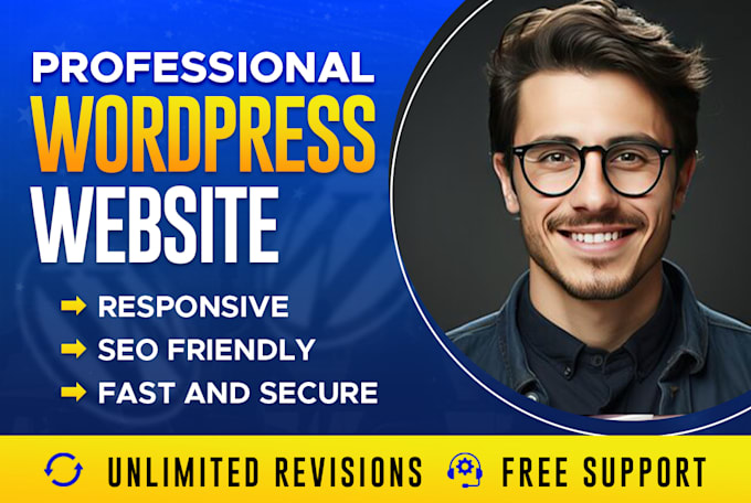 Gig Preview - Develop wordpress website design with responsive web design