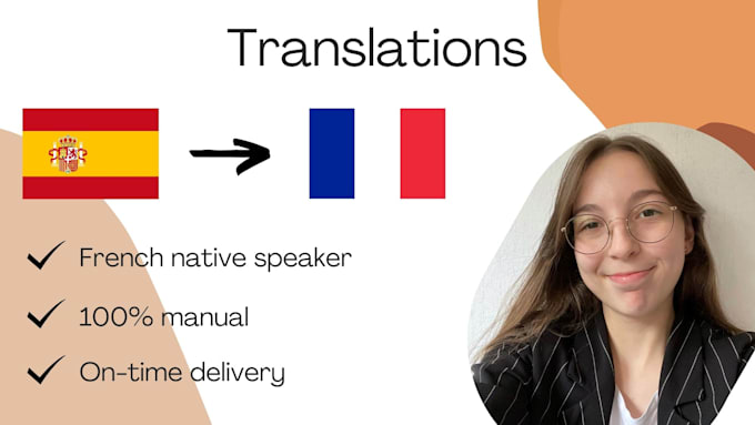 Bestseller - manually translate your texts from spanish to french