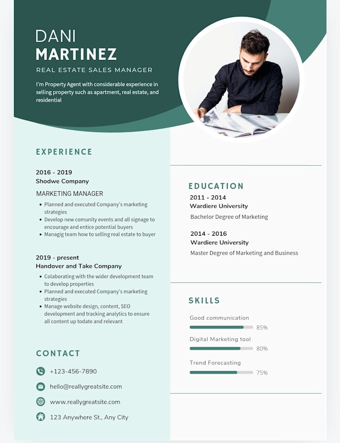 Gig Preview - Make a professional resume cover letter and linkedin for you