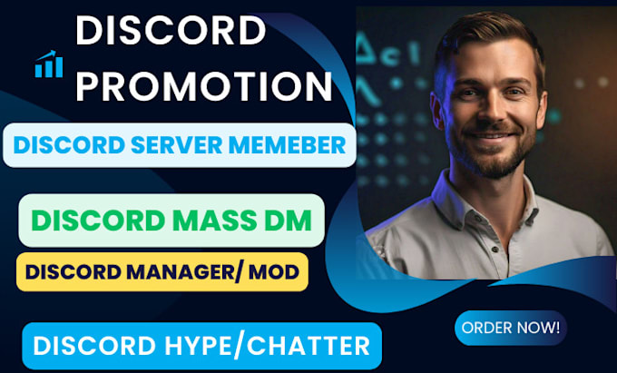 Gig Preview - Do discord mass dm, discord mass dm, telegram promotion, discord promotion