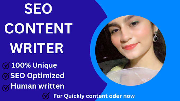 Gig Preview - Be your SEO content writer and blog writer