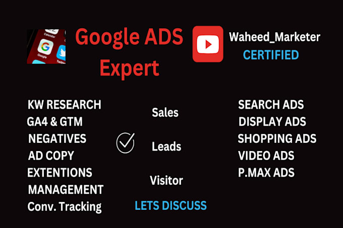 Bestseller - be your google ads expert PPC campaigns setup with ga4, GTM tracking